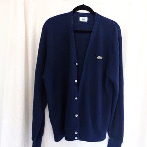 Vintage Lacoste IZOD Dark Blue Cardigan